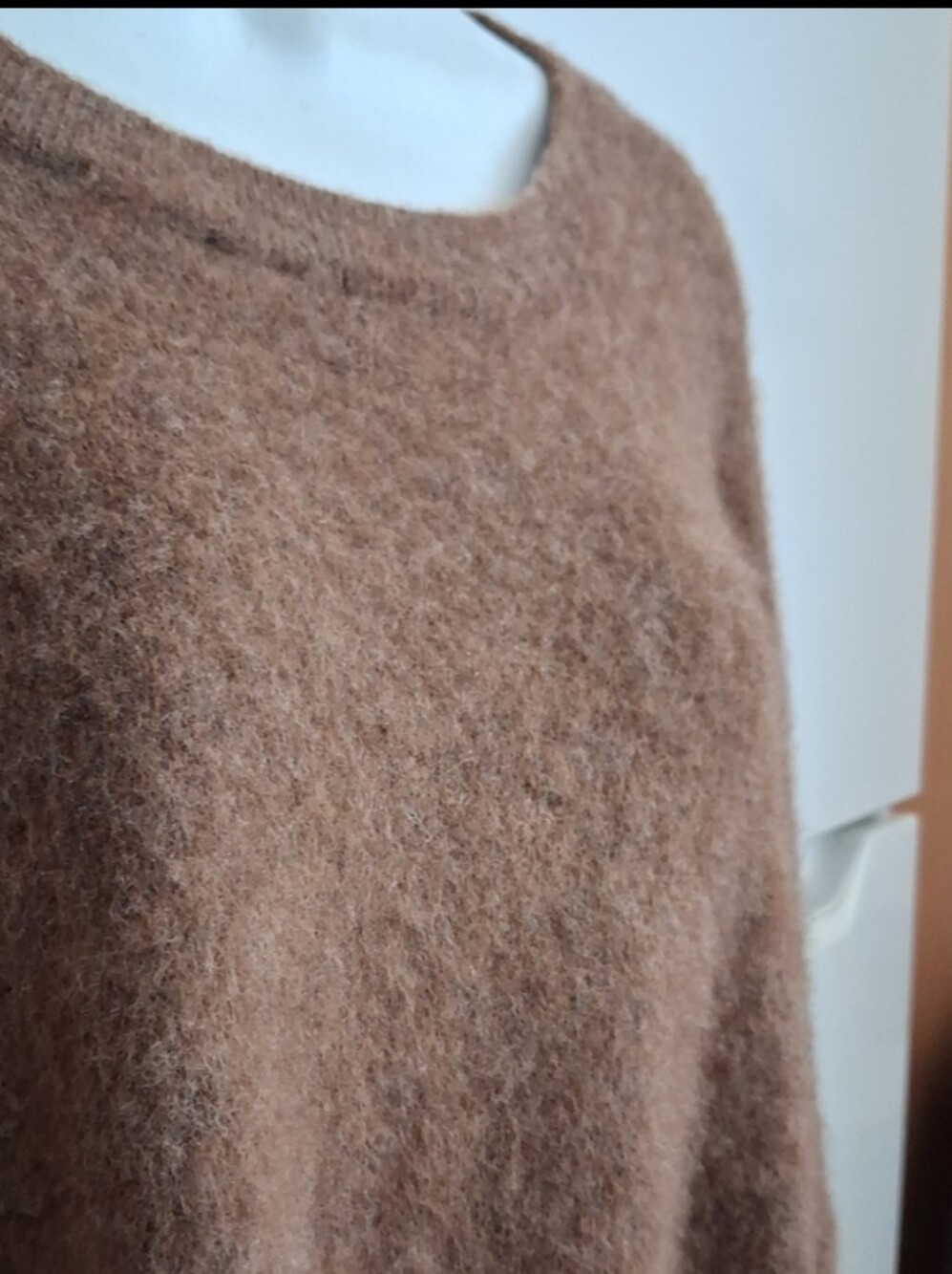 Jenni Kayne Marina Fuzzy Brown Sweater sz - Picture 6 of 9